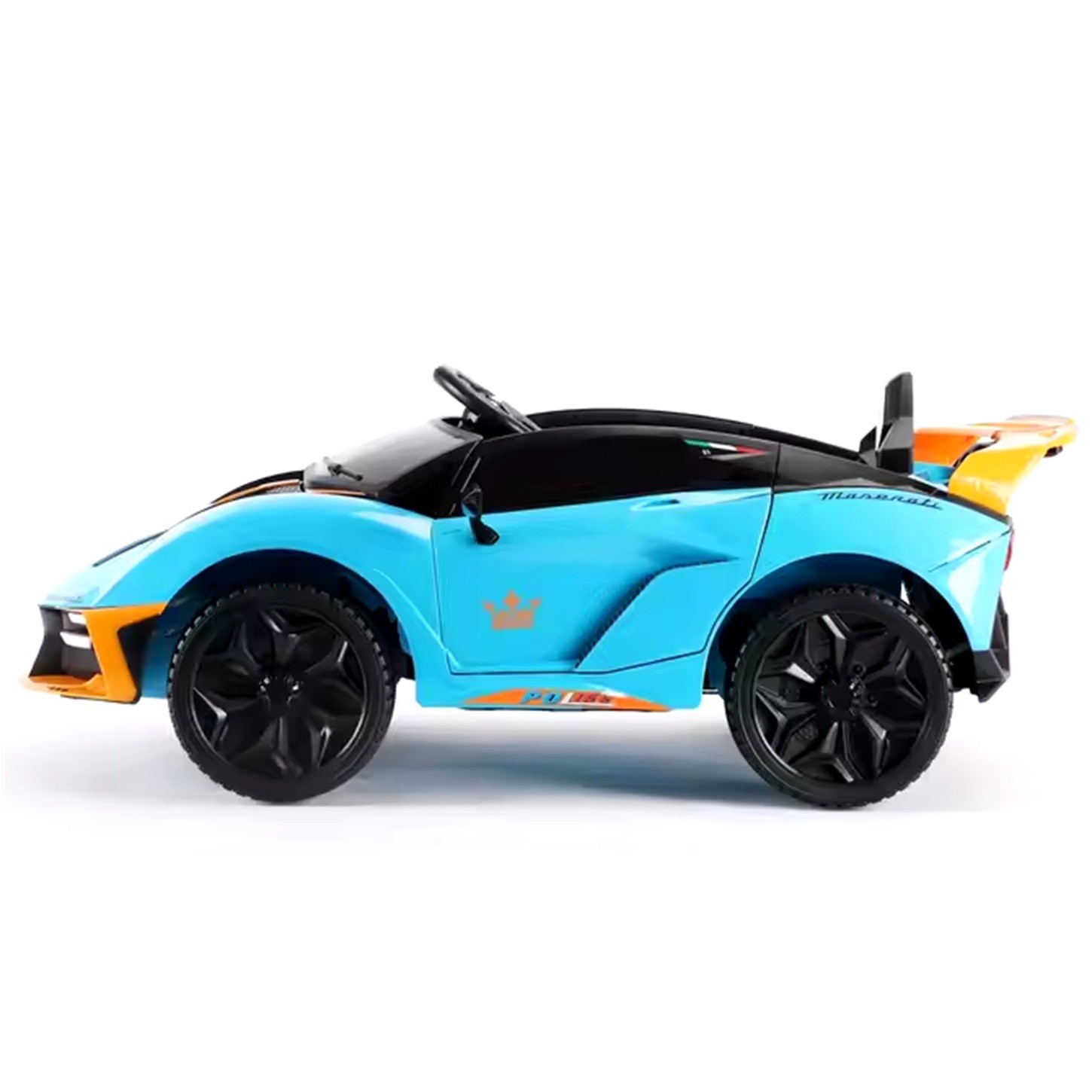 AUTO BATERIA JUGUETÓN MASERATI DEPORTIVO AZUL INFANTIL CONTROL REMOTO - 6