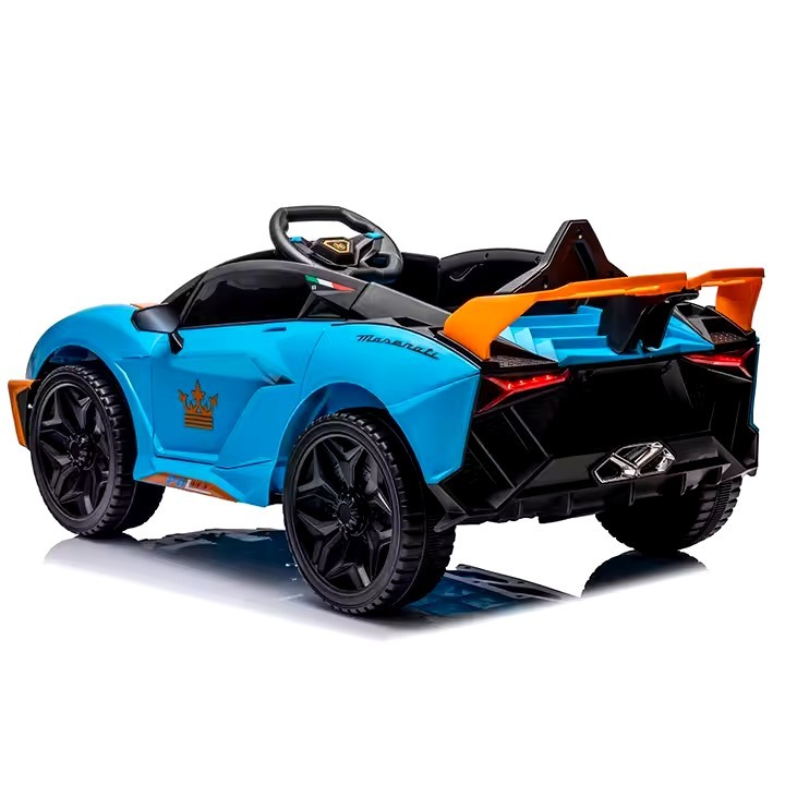 AUTO BATERIA JUGUETÓN MASERATI DEPORTIVO AZUL INFANTIL CONTROL REMOTO - 7