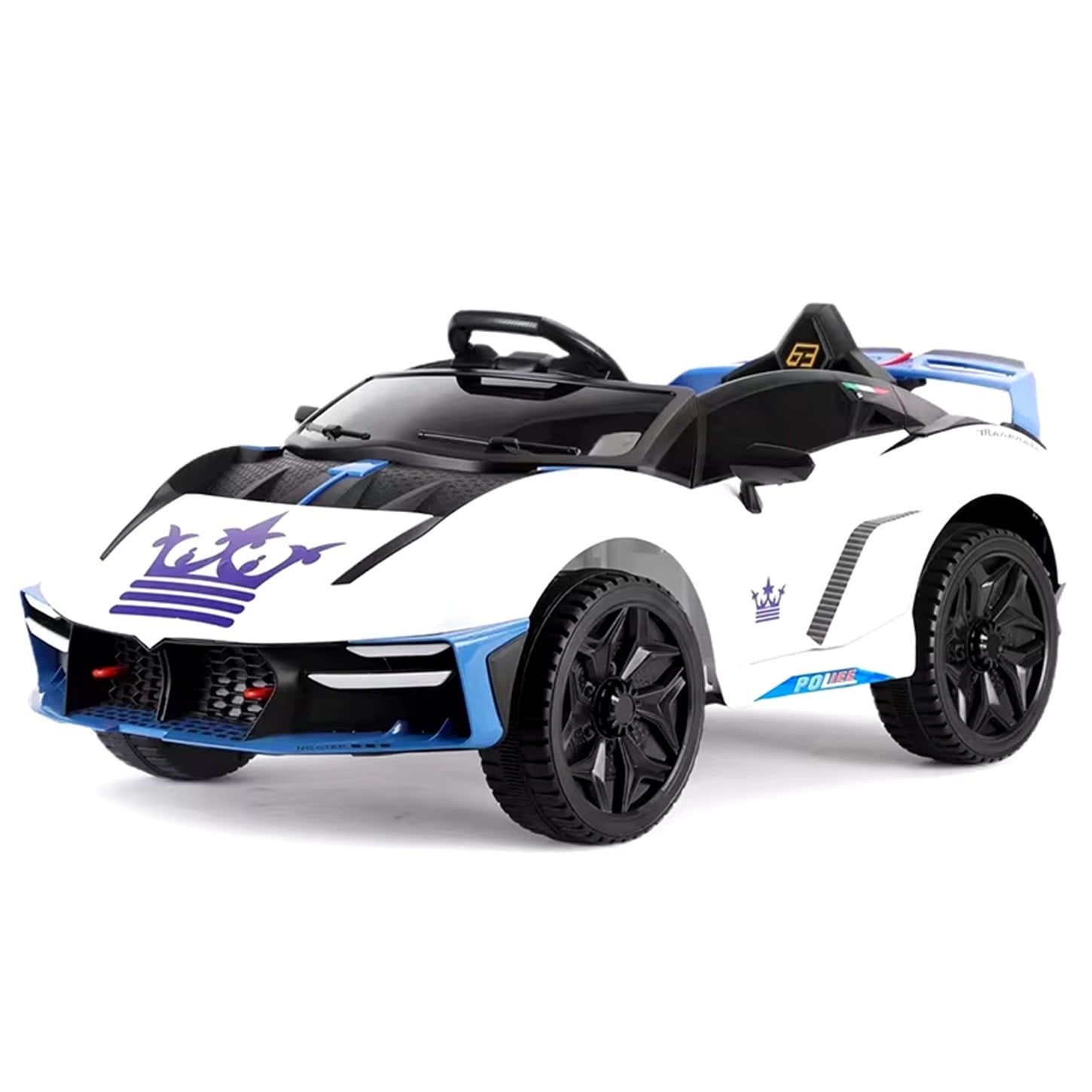 AUTO BATERIA JUGUETÓN MASERATI DEPORTIVO BLANCO INFANTIL CONTROL REMOTO - 2