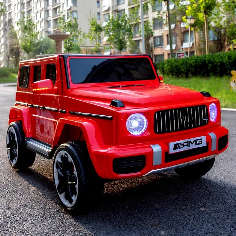 AUTO ELÉCTRICO JUGUETÓN MERCEDES BENZ GRANDE ROJO INFANTIL TRACCIÓN - 3