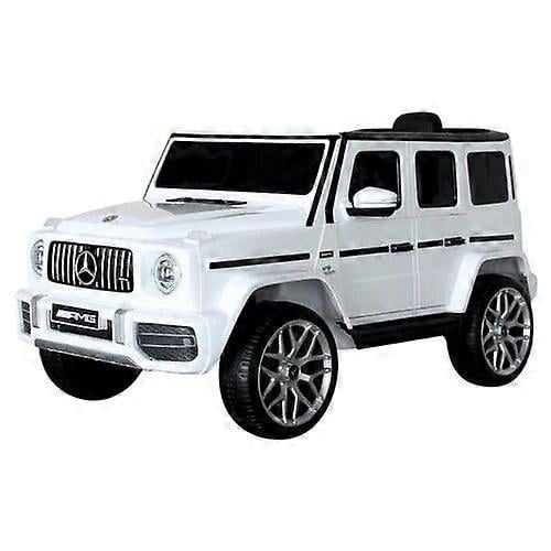 AUTO ELÉCTRICO JUGUETÓN MERCEDES BENZ GRANDE BLANCO INFANTIL TRACCIÓN - 2