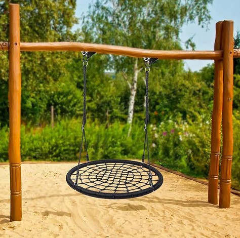 COLUMPIO JUGUETÓN NEGRO VESTIBULAR CIRCULAR 100 CM AUTISMO TEA - 3