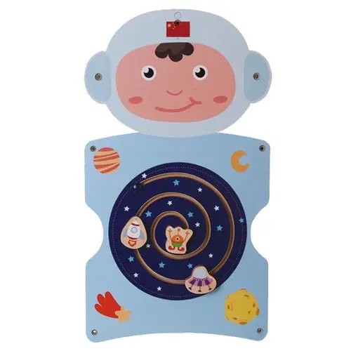 JUEGO PARED MADERA DISEÑO ASTRONAUTA - 1