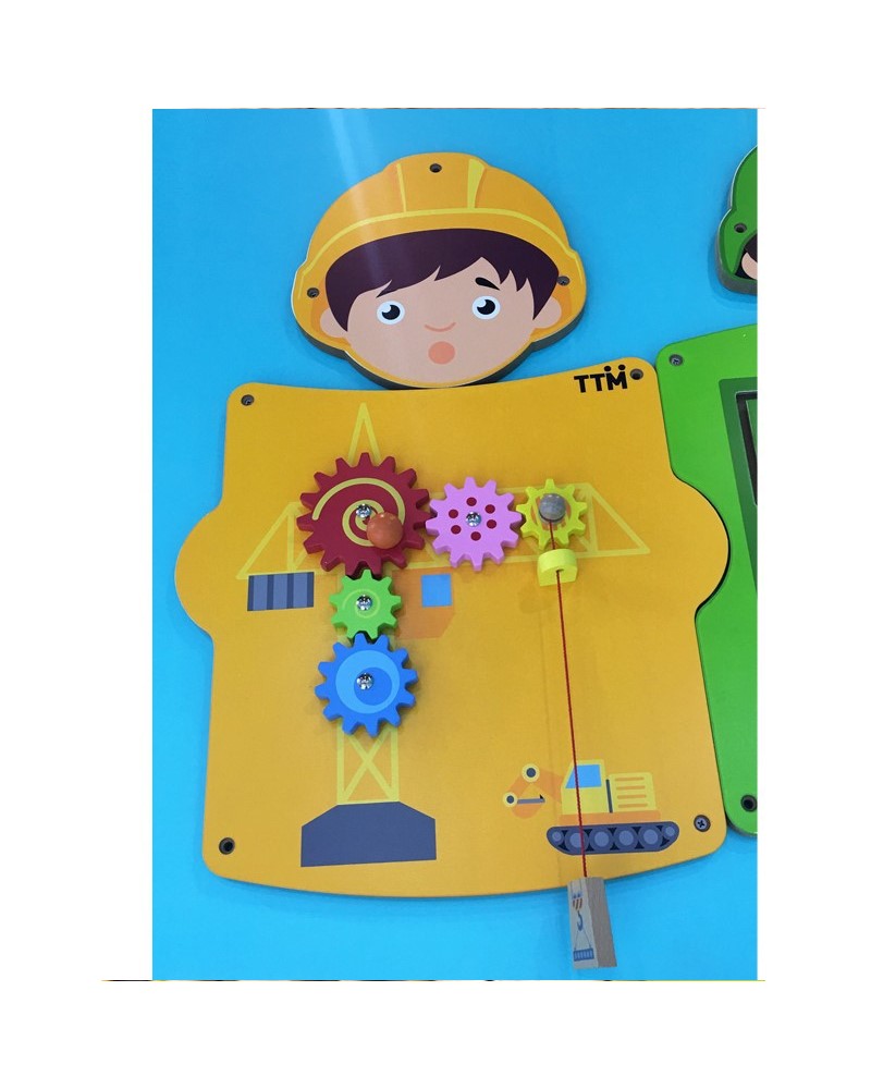 JUEGO PARED MADERA DISEÑO CONSTRUCTOR - 2