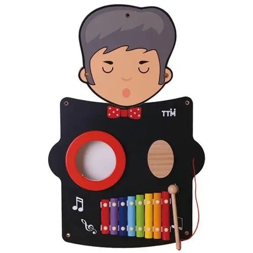 JUEGO PARED MADERA DISEÑO MÚSICO - 1