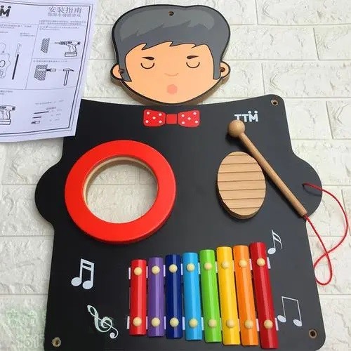 JUEGO PARED MADERA DISEÑO MÚSICO - 2