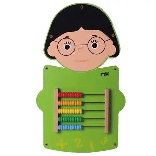 JUEGO PARED MADERA DISEÑO PROFESORA - 1