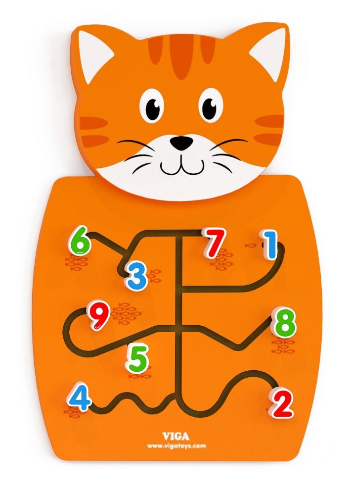 JUEGO PARED MADERA DISEÑO GATO - 1