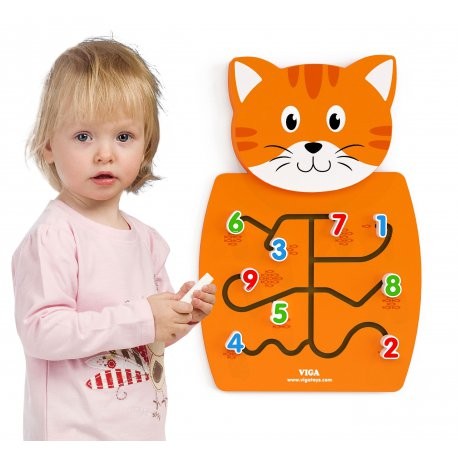 JUEGO PARED MADERA DISEÑO GATO - 2