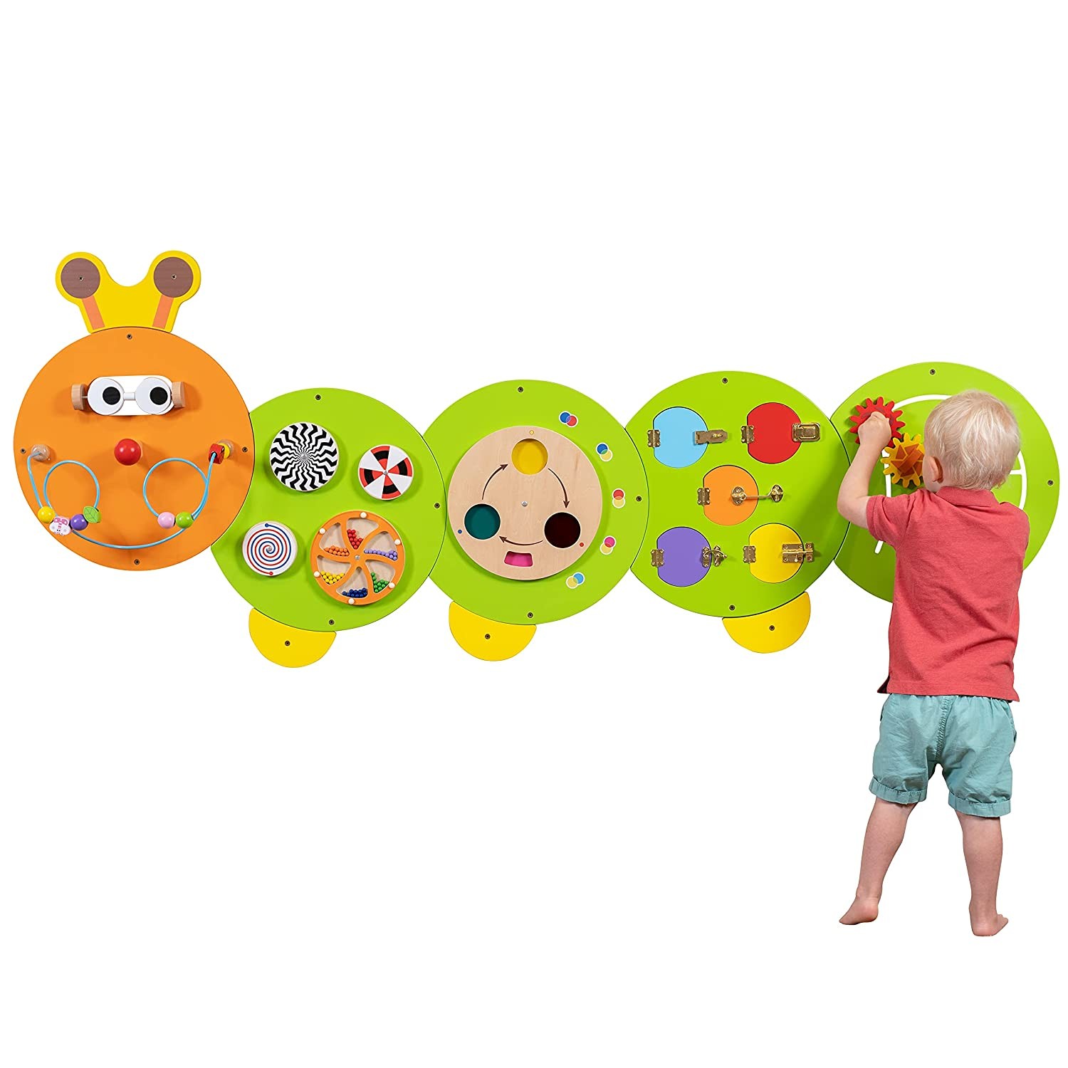 JUEGO PARED MADERA DISEÑO ORUGA - 2