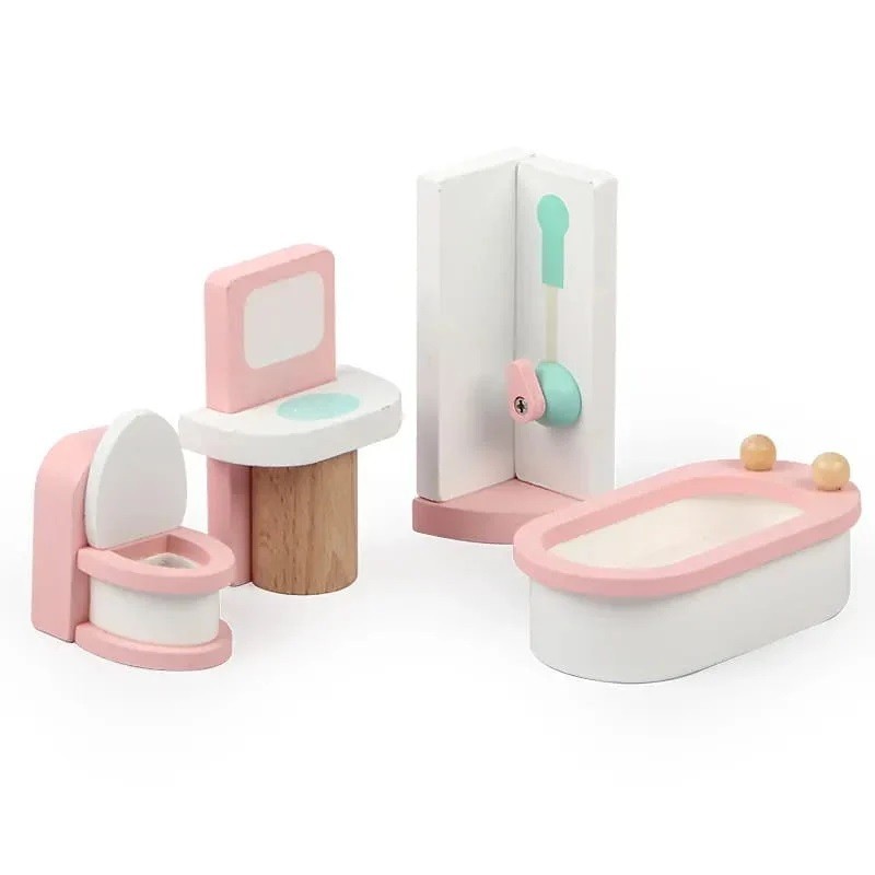 SET 24 MUEBLES CASA DE MUÑECA - 4