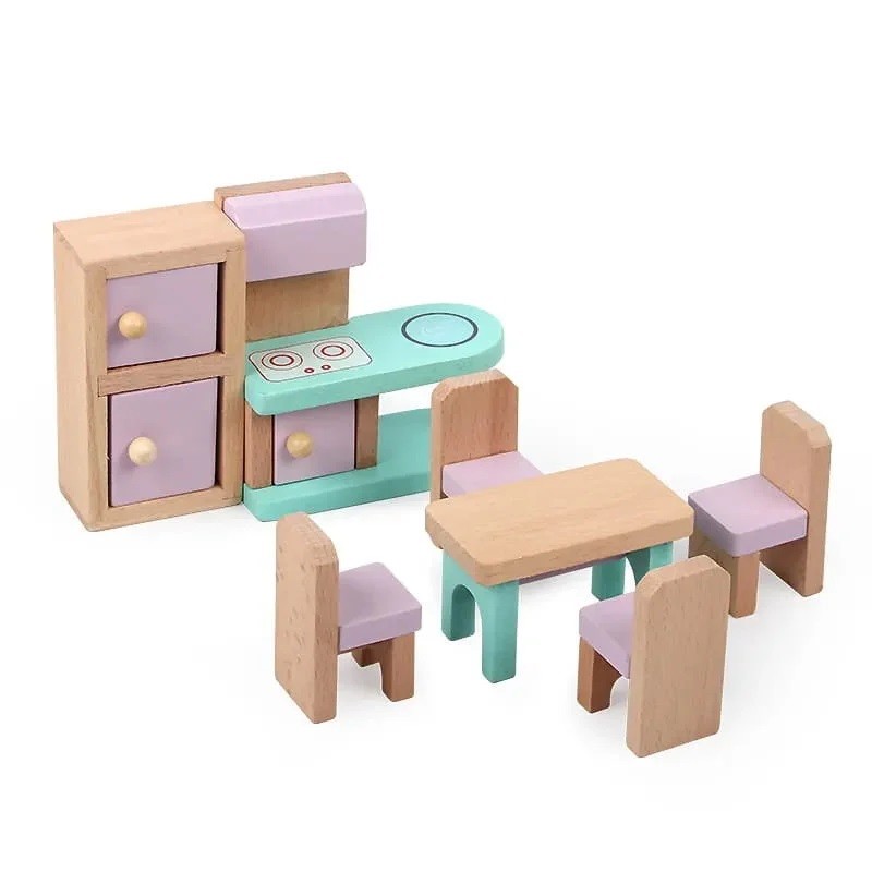 SET 24 MUEBLES CASA DE MUÑECA - 5