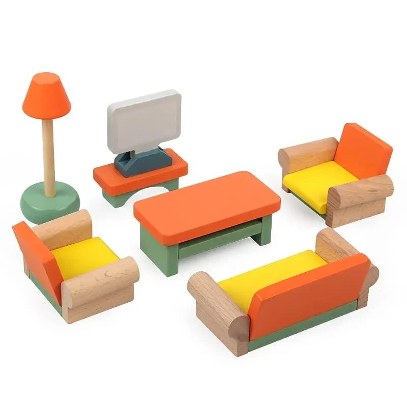 SET 24 MUEBLES CASA DE MUÑECA - 6