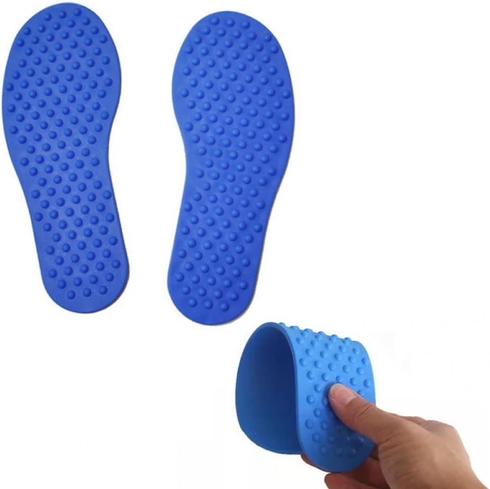 SET 4 PARES DE PIES MARCADORES ANTIDESLIZANTES PISO COLORES - 3