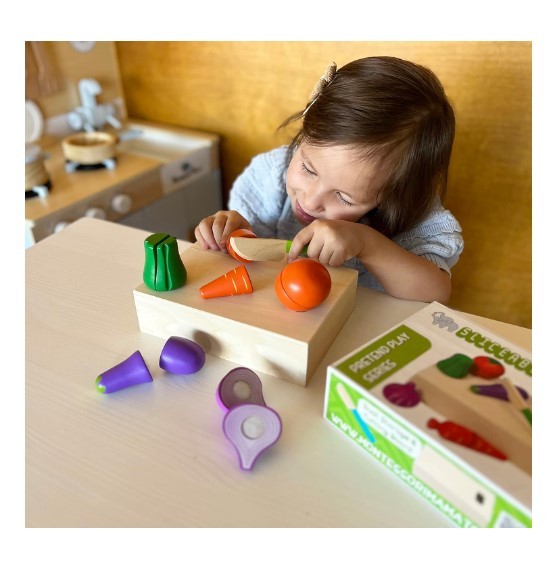 JUEGO MADERA DIDÁCTICO TABLA CORTAR VEGETALES - 2