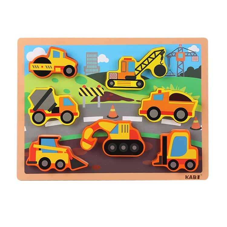 JUEGO DIDÁCTICO MADERA TABLA ENCAJE CONSTRUCCIÓN - 1