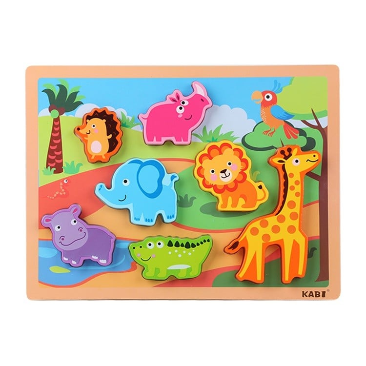 JUEGO DIDÁCTICO MADERA TABLA ENCAJE SELVA - 1