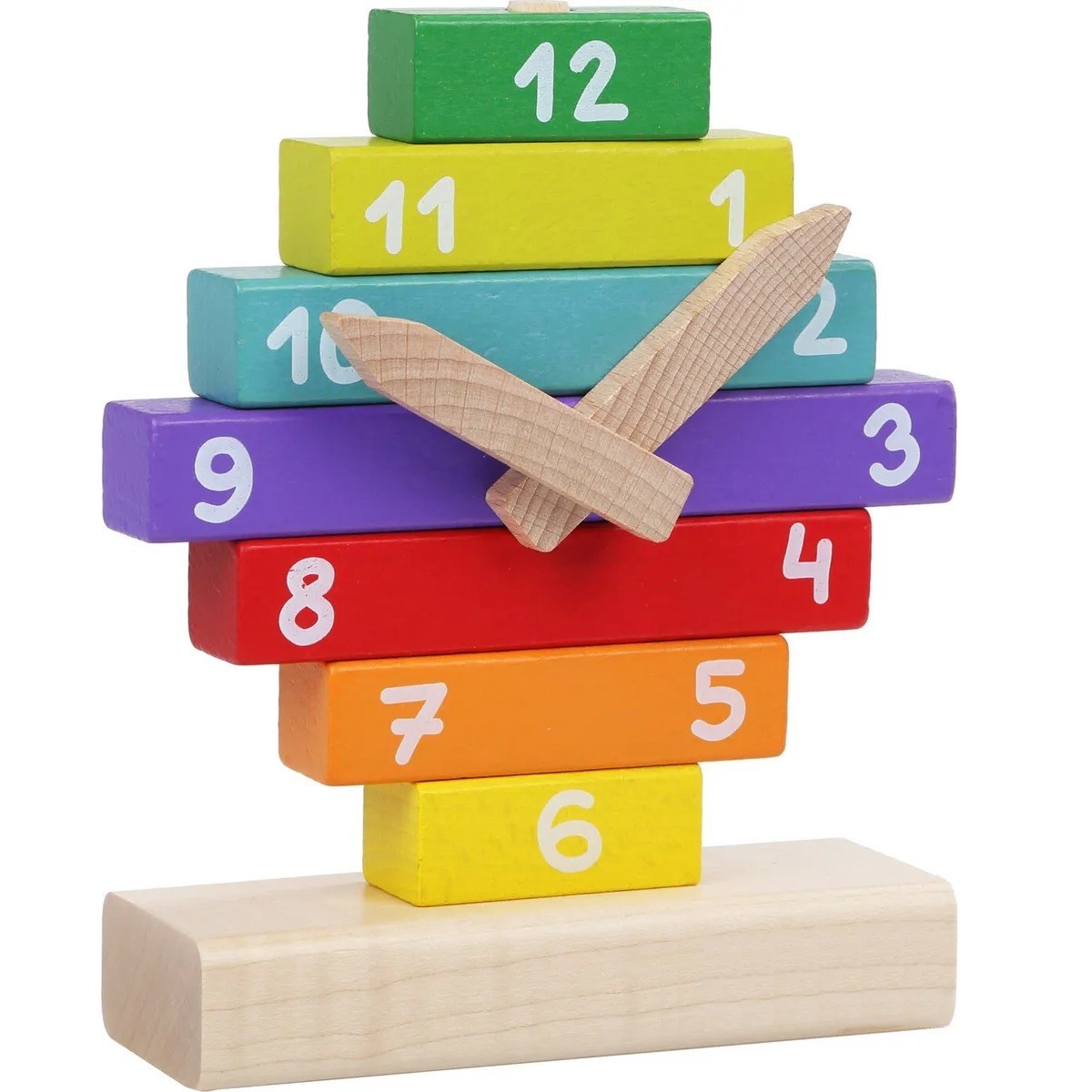 JUEGO MADERA RELOJ ENCAJE BLOQUES XK-98 - 1