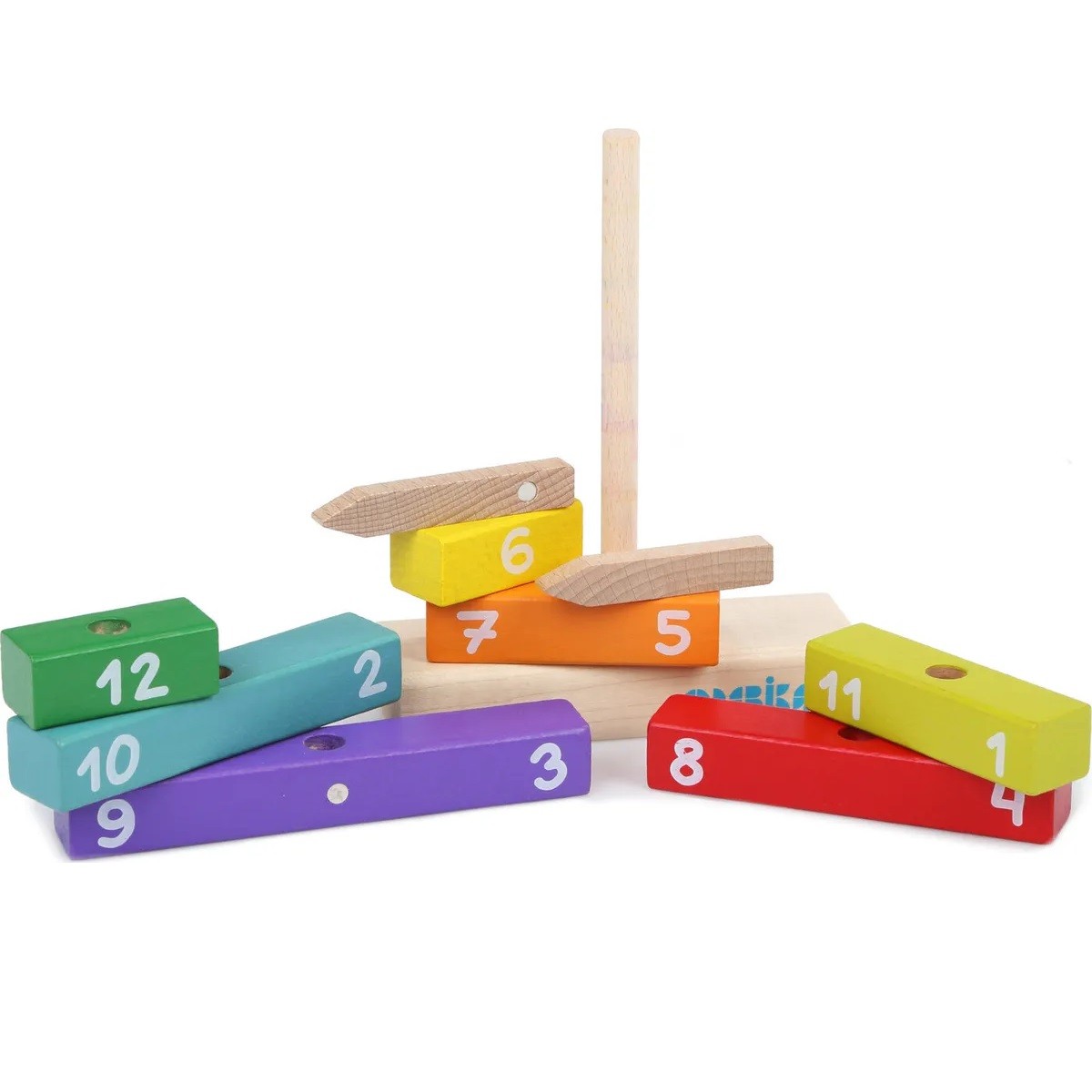 JUEGO MADERA RELOJ ENCAJE BLOQUES XK-98 - 3