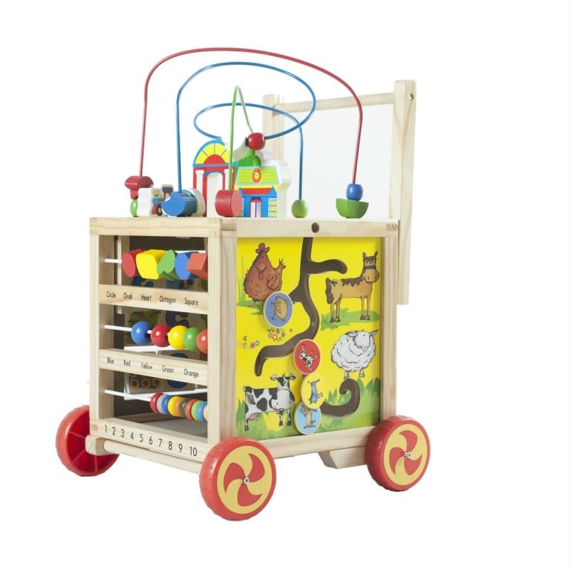 JUEGO DIDÁCTICO MADERA CARRO CENTRO DE ACTIVIDADES - 1