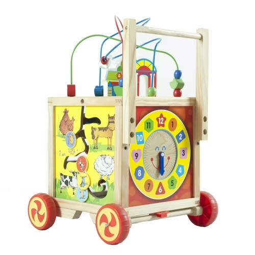 JUEGO DIDÁCTICO MADERA CARRO CENTRO DE ACTIVIDADES - 3