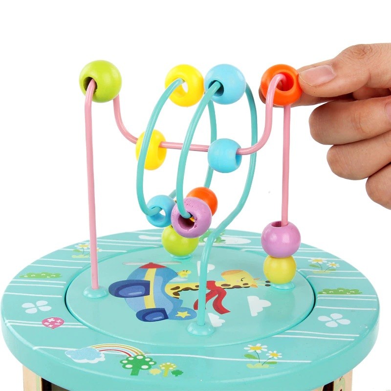 JUEGO DIDÁCTICO MADERA CILINDRO CENTRO DE ACTIVIDADES ZK-140 - 3