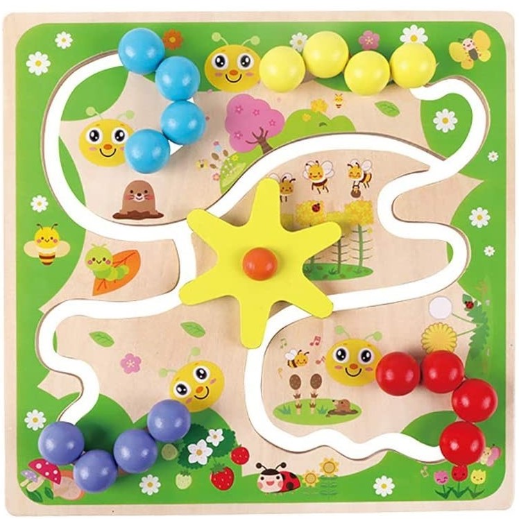 JUEGO DIDACTICO MADERA LABERINTO CUNCUNA - 1