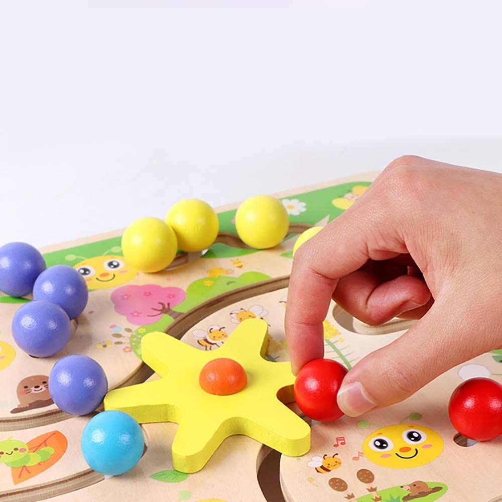 JUEGO DIDACTICO MADERA LABERINTO CUNCUNA - 2