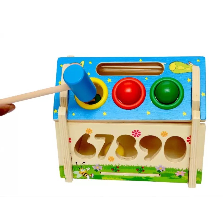 JUEGO DIDACTICO MADERA CASA CENTRO DE ACTIVIDADES XK-209 - 4