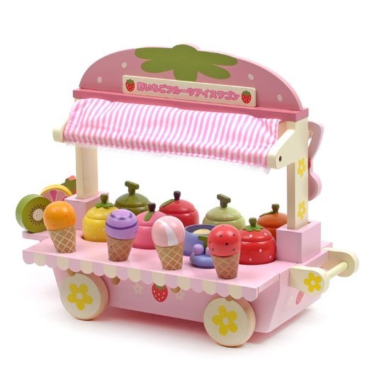 JUEGO MADERA CARRITO HELADOS - 4