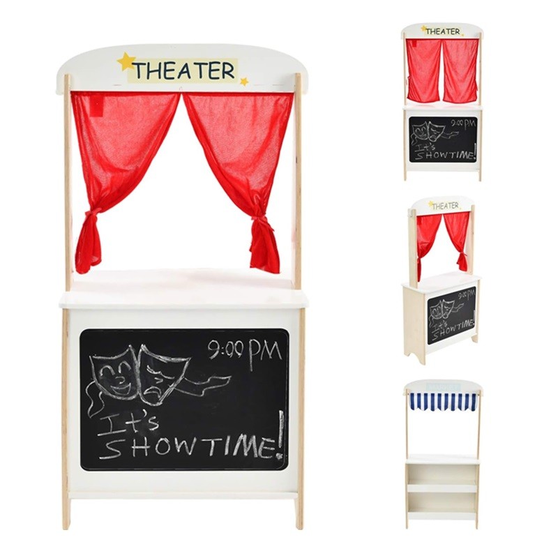JUEGO MADERA PUESTO DOBLE: TEATRO Y MERCADO - 4