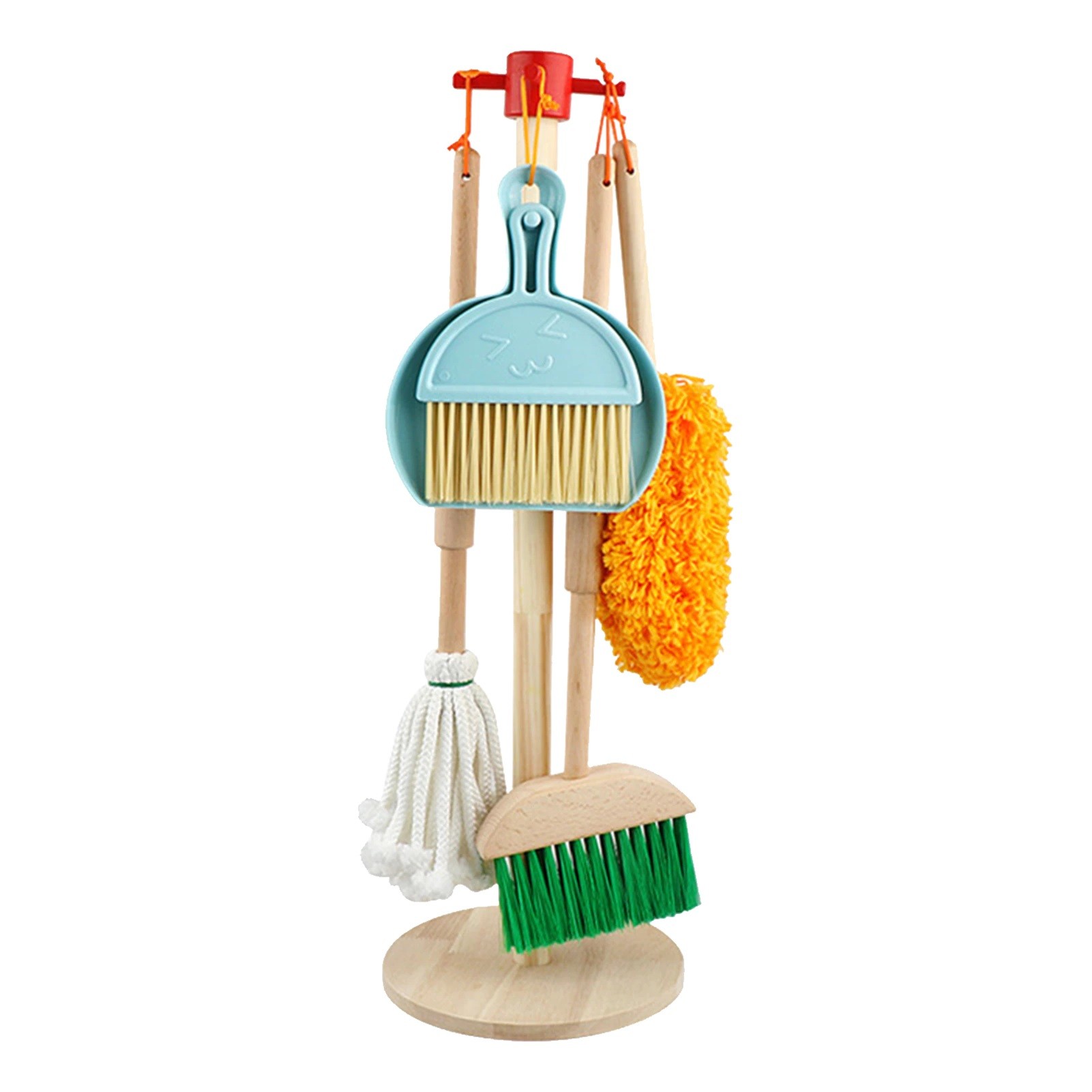 JUEGO MADERA SET ASEO LIMPIEZA - 2