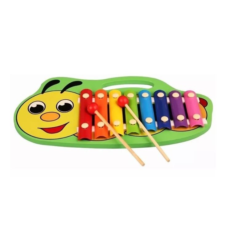 JUGUETE DIDACTICO MADERA MUSICAL XILOFONO 8 TONOS ANIMALES ZK-118 - 6