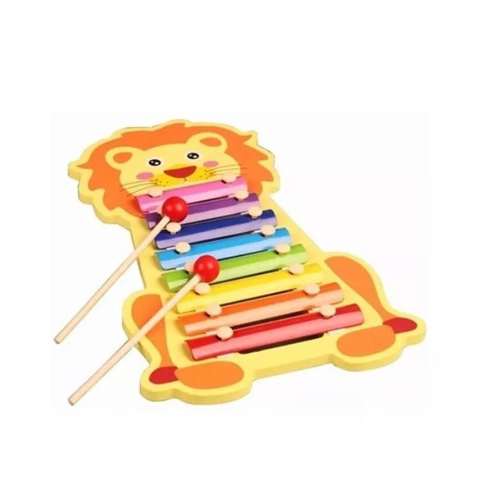 JUGUETE DIDACTICO MADERA MUSICAL XILOFONO 8 TONOS ANIMALES ZK-118 - 7