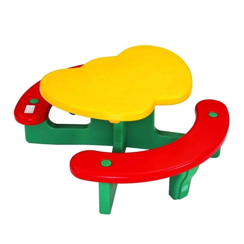 MESA INFANTIL PICNIC CON BANQUETAS MANZANA LERADO - 2