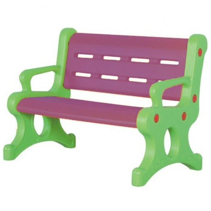 ESCAÑO INFANTIL PLASTICO VERDE MORADO - 1