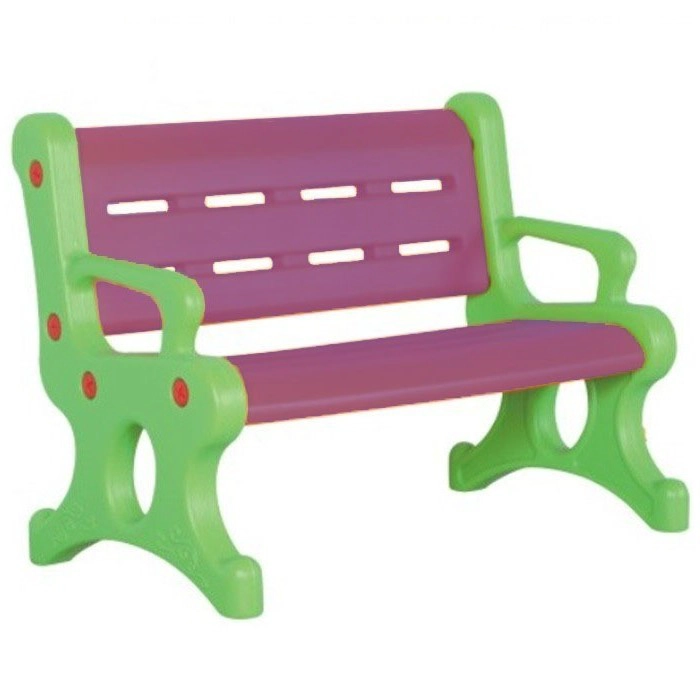 ESCAÑO INFANTIL PLASTICO VERDE MORADO - 2