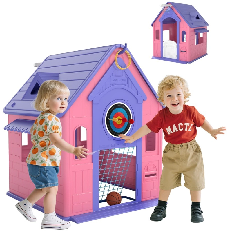 CASA DE JUEGOS MULTIFUNCION ROSADA - 4