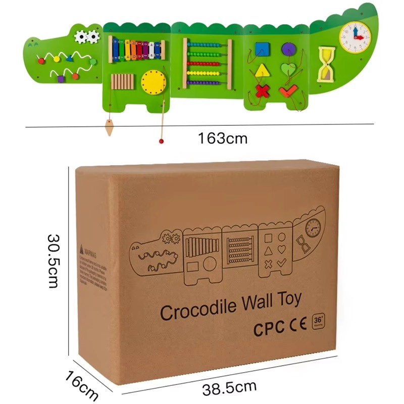JUEGO PARED MADERA DISEÑO CAIMAN - 4