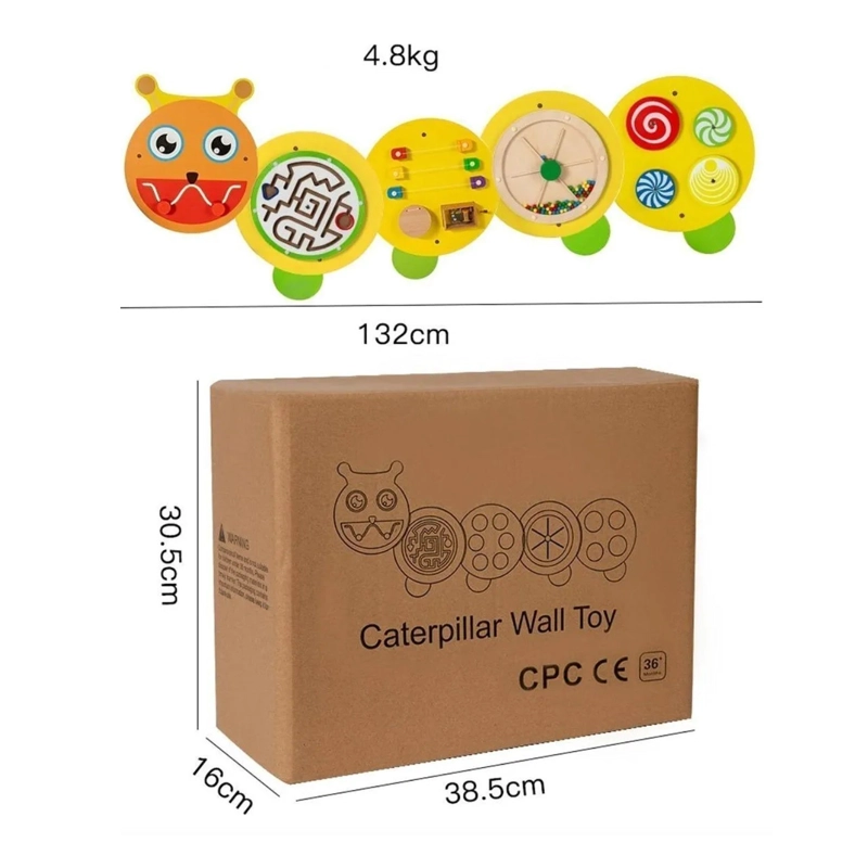 JUEGO PARED MADERA DISEÑO CUNCUNA 130 CM - 4