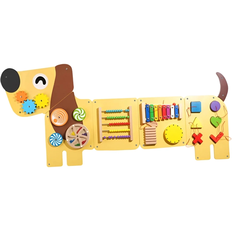JUEGO PARED MADERA DISEÑO PERRO - 2