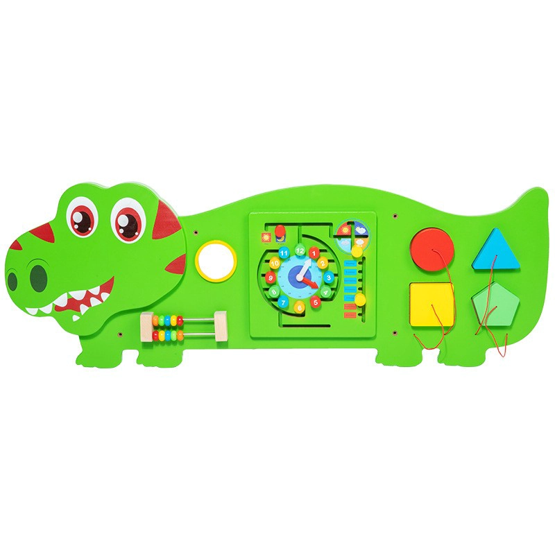 JUEGO PARED MADERA DISEÑO TIRANOSAURIO REX - 1