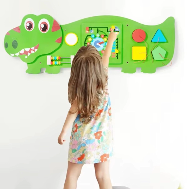 JUEGO PARED MADERA DISEÑO TIRANOSAURIO REX - 2