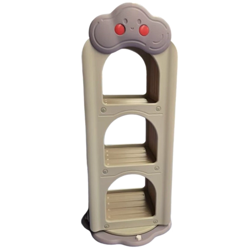 MUEBLE INFANTIL ESTANTE COMPARTIMENTOS Y REVISTEROS GIRATORIO MARRON - 2