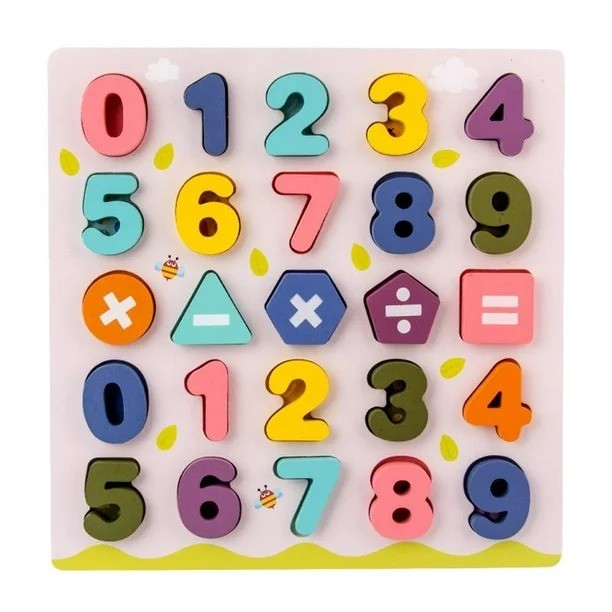 JUEGO DIDACTICO MATEMATICO MADERA NUMEROS Y OPERACIONES - 1