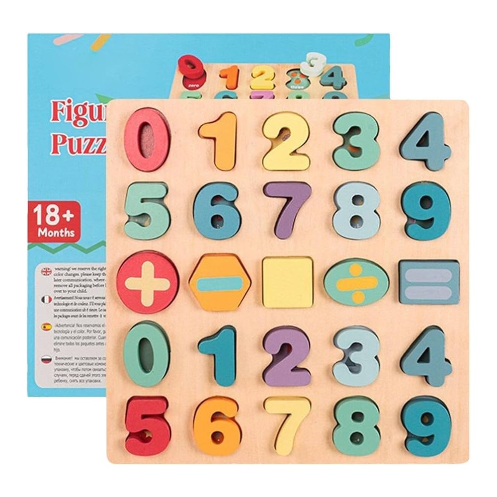 JUEGO DIDACTICO MATEMATICO MADERA NUMEROS Y OPERACIONES KABI - 1