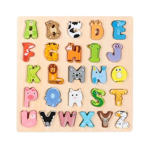 JUEGO DIDACTICO MADERA ABECEDARIO ANIMALES - 2