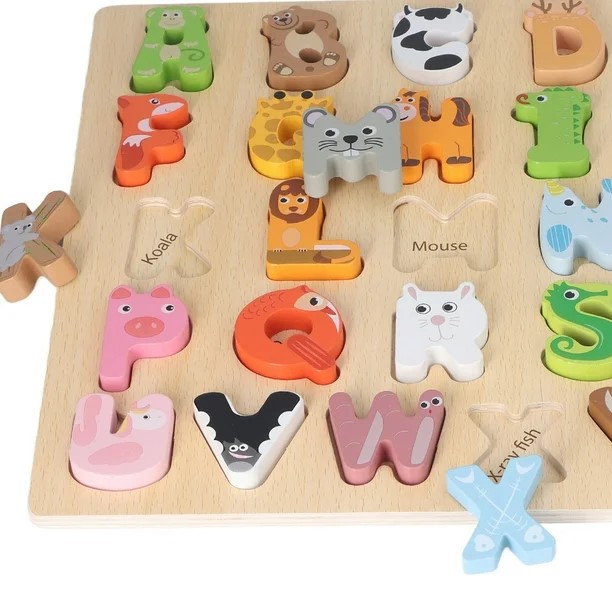 JUEGO DIDACTICO MADERA ABECEDARIO ANIMALES - 4