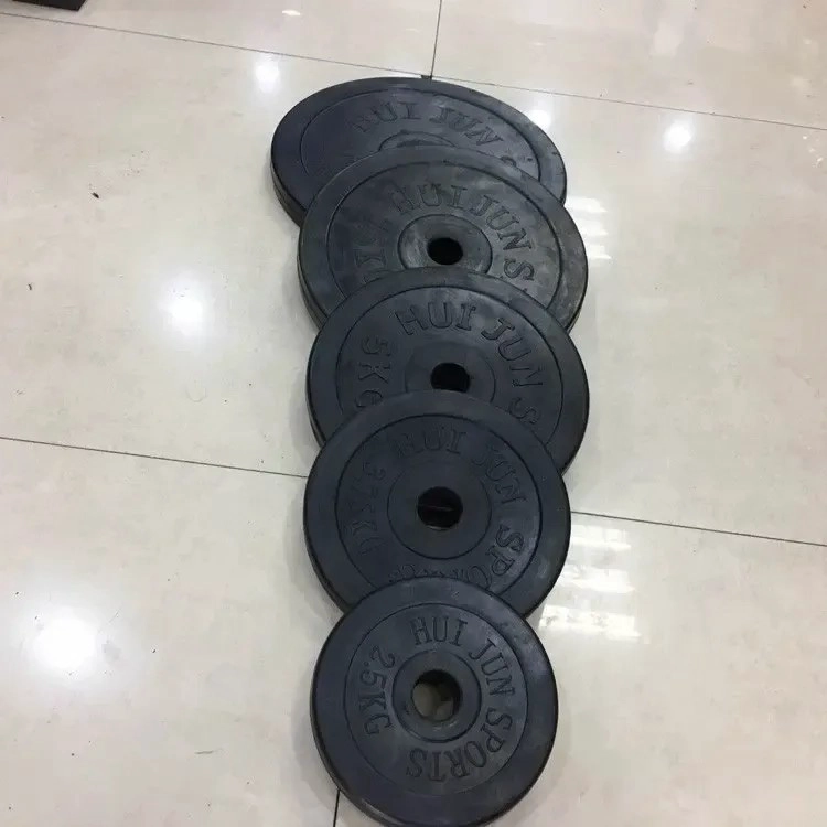 PAR DISCOS 10 KG PREOLIMPICO CAUCHO NEGRO - 2