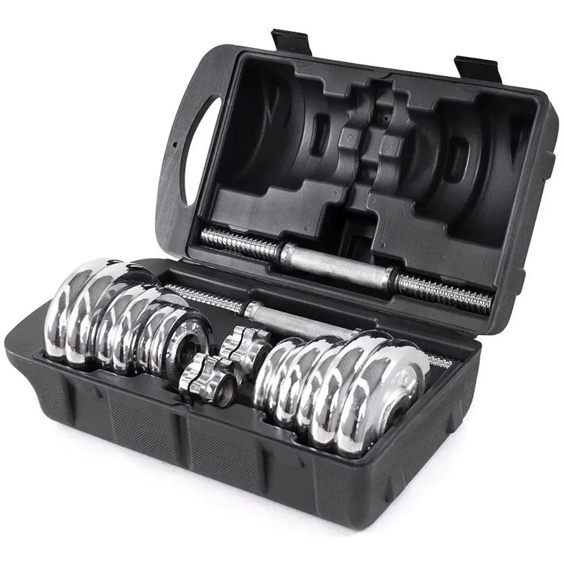 SET MANCUERNAS CROMADAS CON MALETA - 2